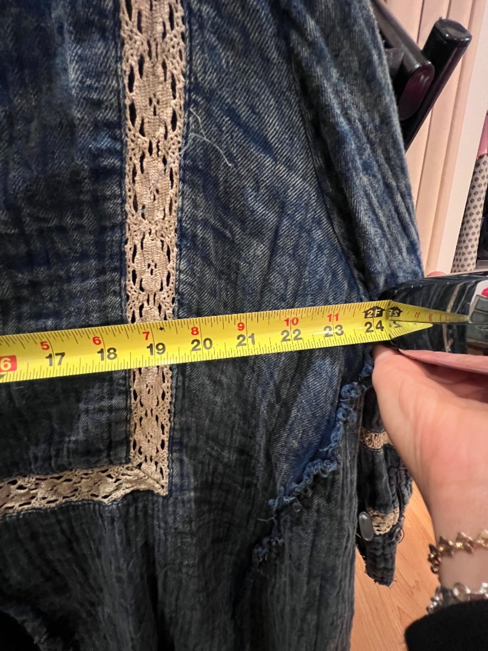 Free people ranch wash indigo shirt - Picture 8 of 8